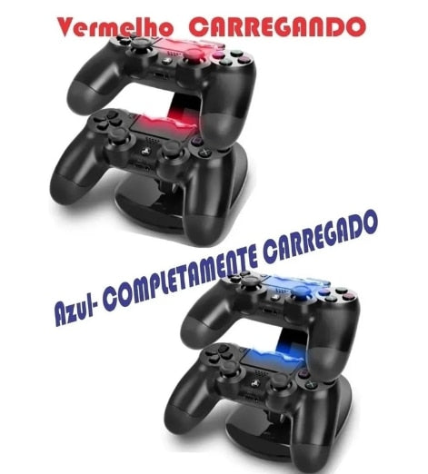 Carregador compatível para controle de PS4 - Smart tech