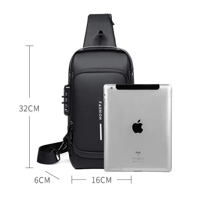 Mochila Anti-Furto com Senha USB Slim Bag - Smart tech