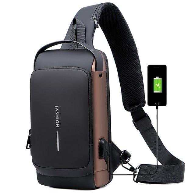 Mochila Anti-Furto com Senha USB Slim Bag - Smart tech