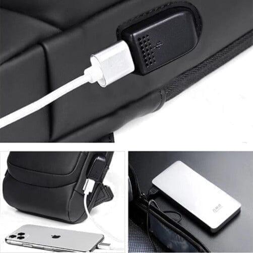 Mochila Anti-Furto com Senha USB Slim Bag - Smart tech